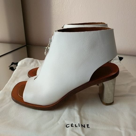 Céline Bam Bam Zipped Open-toe Booties - Picture 2 of 7